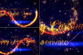 Christmas Greetings With Golden Text 25335516