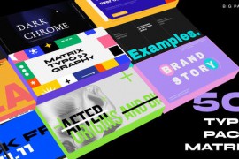 Typography Pack MATRIX Text Slides 43008424