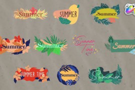 Floral Titles for FCPX 48775475