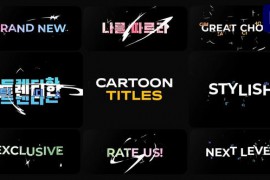 Cartoon Glitch Shapes Titles | Premiere Pro MOGRT 48697216