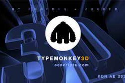 Free Download:Aescripts TypeMonkey3D v1.02 Win/Mac
