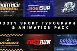 Free Download:Dusty Sport Typography & Animation Pack 58562118