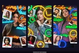 Free Download:Neon Photo Memories Stories 60362834