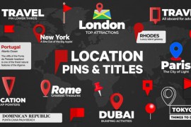Location Pins and Text for Premiere Pro 52453500
