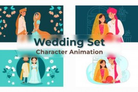Traditional Wedding Set character Animation Scene 39741158