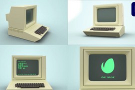 Old Computer Logo Reveal for Premiere Pro 47195784
