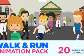 Character Animation Walk & Run Cycle 17740903