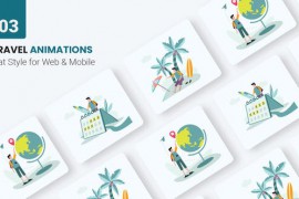 Travel Tour Animations - Flat Concept 45707258
