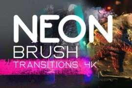 Neon Brush Transitions 4K 51207612