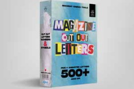 Sickboat – MAGAZINE CUT OUT LETTERS PNG + ANIMATIONS