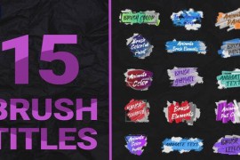 Brush Titles Pack MOGRT 50034255