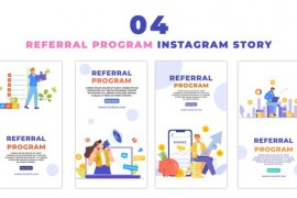 Animated Character Referral Program Instagram Story 48059485