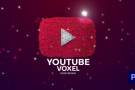 Youtube Voxel Pixel Logo Reveal 51224143