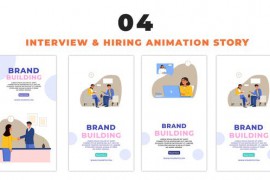 Flat Vector Interview and Hiring Instagram Story 48655769