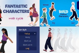 Fantastic Characters Walk Cycles for Premiere Pro 51458020