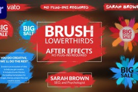 Brush Lower Thirds | MOGRT 46666407