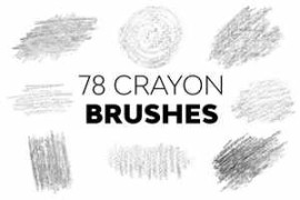 Free Download:Crayon Brushes