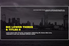 Big Lower Thirds & Titles 2 // MOGRT 23763721