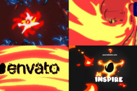 Fire Transition Logo | Premiere Pro MOGRT 51560032