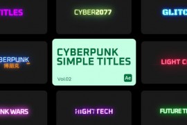Cyberpunk Simple Titles 02 for After Effects 45211171