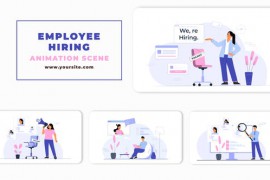 Employee Hiring Animation Scene 46416459