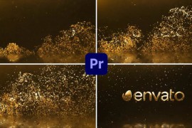 Golden Luxury Glitter | Particles Logo Text Reveal 45551897