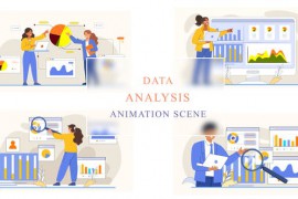 Data Analysis Concept Animated Scene 43333646
