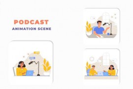 Premiere Pro Podcast Animation Scene 44141736