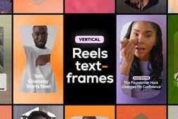 Free Download:Vertical Reels Text Frames 58989649