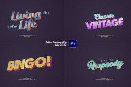 Fancy Retro Titles 51636609