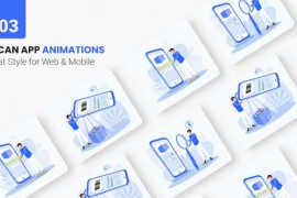 Scan App Animations - Flat Concept 46232807