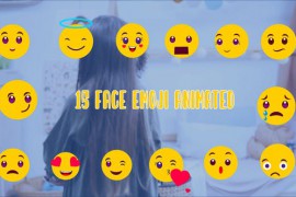 Cute Face Emoji Animated Element 47494352