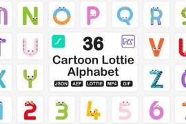 Cartoon Lottie Alphabets 45548174