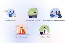 Education and Health - Flat Concept 44740178