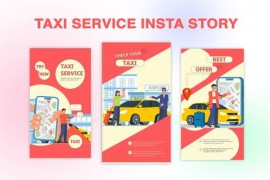 Taxi Service Instagram Story Premiere Pro Template 44604488