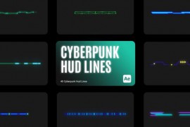 Cyberpunk HUD Lines for After Effects 43704159