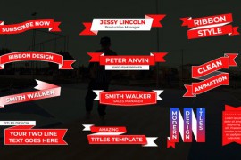 Ribbon Lower Thirds 51409755