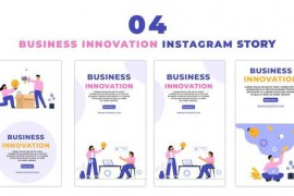 Business Innovation Flat Vector Instagram Story 47441292
