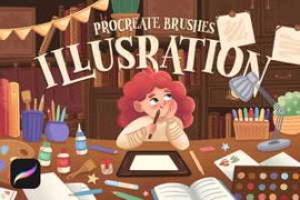 Free Download:Illustration Brushes 2: Procreate Brushes