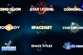 Space Exploration Titles for After Effects 50863885