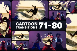 Cartoon Transitions for DaVinci Resolve 52076827