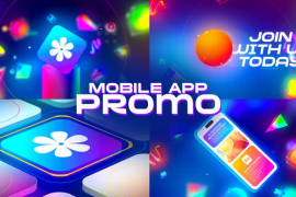 Mobile App Promo - Retro Style 51781178