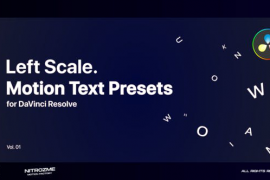Left Scale Motion Text Presets Vol. 01 for DaVinci Resolve 46705530