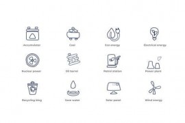 Power and Energy - Outline Icons 49818600