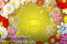Spring Flowers Titles - Apple Motion 44761591