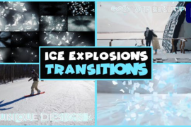 Ice Explosions Transitions | Premiere Pro MOGRT 49173105