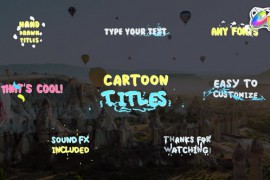 Cartoon Titles | FCPX 30605952