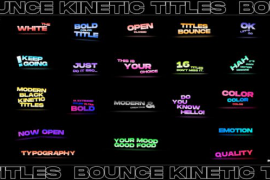 Bounce Kinetic Titles | FCPX 45710874