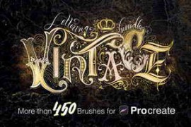 Vintage Lettering Bundle 4923868
