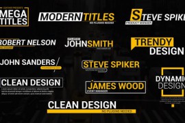 Clean Lower Third Titles 45859414